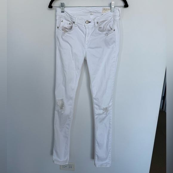 rag & bone Denim - rag & bone Women's White Skinny Jeans
